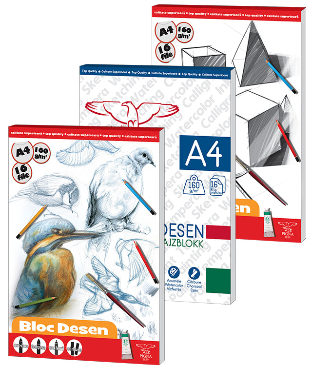 BLOC DESEN A4 160G 16 COLI PIGNA BLOC DESEN A4 160G 16 COLI PIGNA
